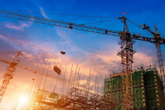 Housing - Skyline of a construction site